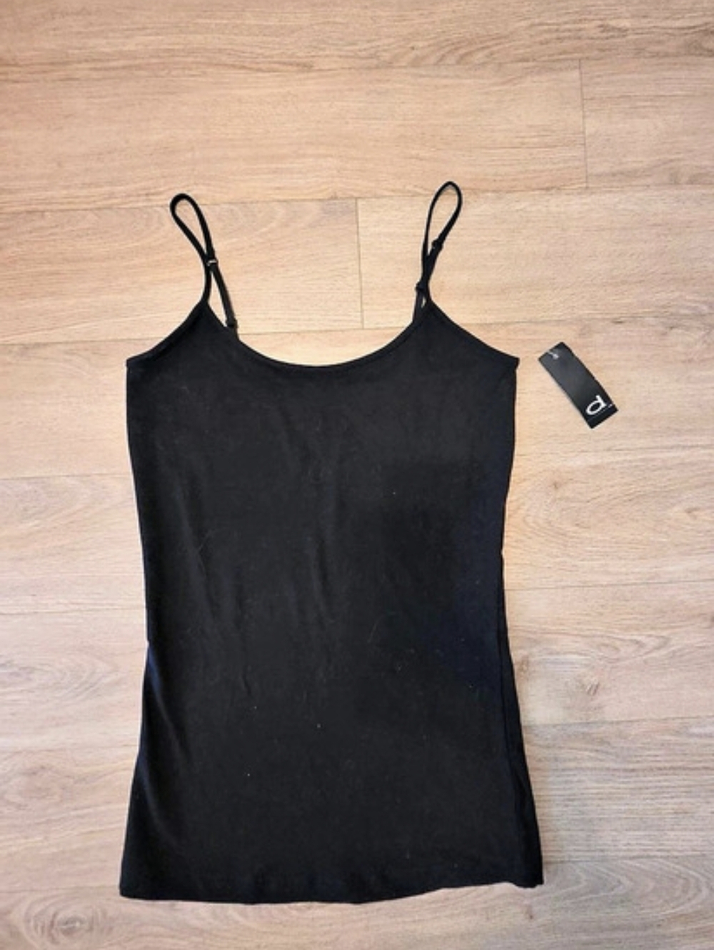 Spaghetti Strap Black Tank